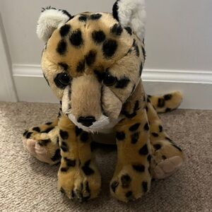 Leopard Plush Zoo Toy - Brown and Black